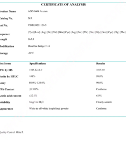 COA AOD9604 6mg